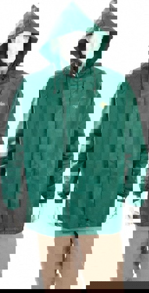 Rain Jacket: Size Large, Green, Polyester